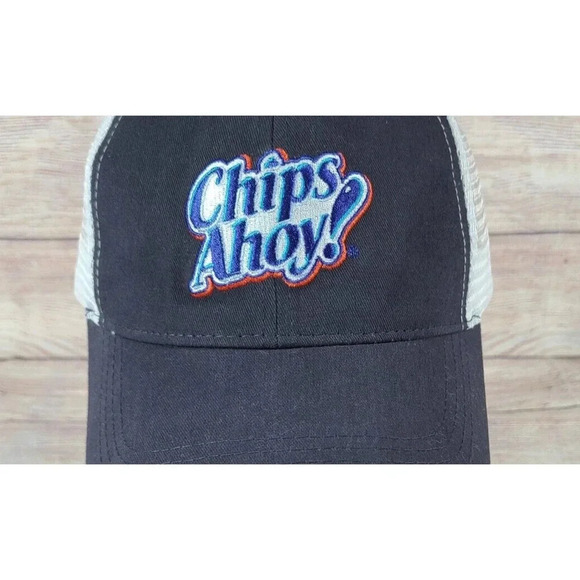 Cap America Chips Ahoy Cookies Men's Snapback Trucker Hat Cap Adjustable Blue - Picture 2 of 5